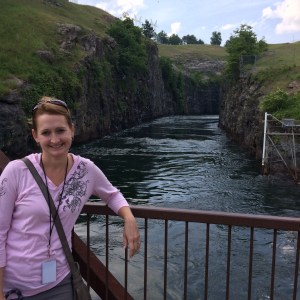 At the mouth of Buford Dam