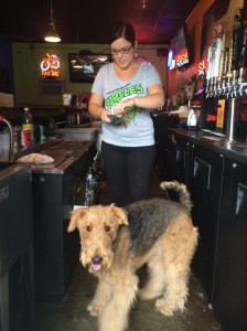 Munchen trying to get free drinks.......didn't work.