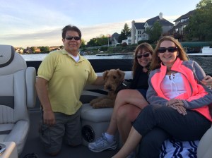 Visiting Uncle Rick and Aunt Theresa in Plainfield. 