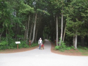 Mommy and I on the hike to Arch Rock.  A great little trail.