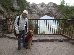 It was so cold I had to wear my jacket.  