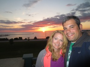 A nice sunset in Petoskey overlooking Lake Michigan.