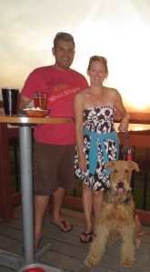 Enjoying a beautiful sunset on Lake Seneca