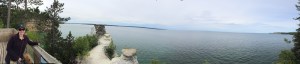 Pano of Mommy and I at Pictured Rock