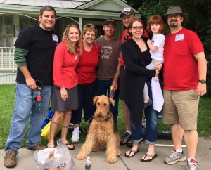 We met up with Daddy's Aunt Sandy, Uncle Jeff, Cousins Jake, Jenny and Jack.  My favorite was Bailey because she was my size.