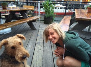 We ate at flatbreads in downtown Portland and ran into our friend Cindy's Doppelganger.  