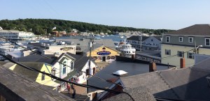 Downtown Boothbay Harbor, view while having drinks on the rooftop