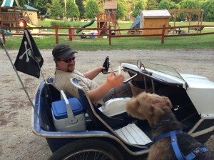 Ran Across this nice guy James, who had a sweet pedal powered contraption.