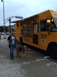 Daddy sniffed out this grilled cheese food cart in Charlottetown PEI