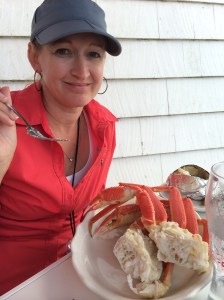 Mommy Having local Crab Legs......of course she didn't share with me