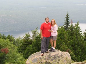 I took this one of my parents as we made it up to the top of Cadillac mountain.