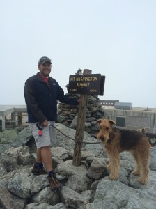 Daddy and I drove up to the top of Mount Washington.