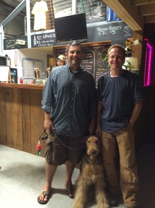 Hangin with the boys at Four Quarters brewery in Winooski.